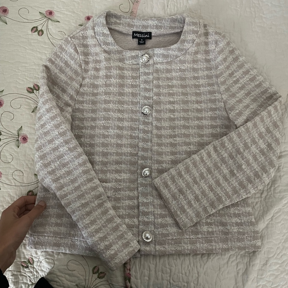 Messini Beige Women's Cardigan